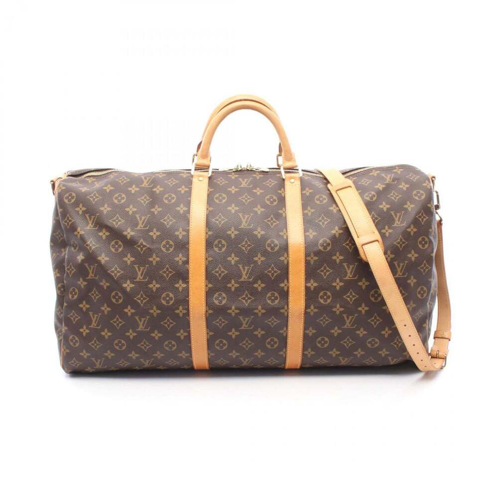 LOUIS VUITTON Brown Monogram Leather Boston Bag - Picture 1 of 9
